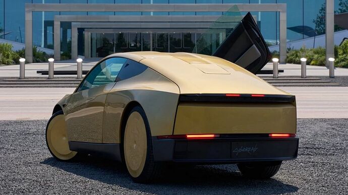 Legenda: Tesla Cybercab, o robotáxi de dois lugares sem volante nem pedais, que tem a sua estreia de produção marcada para hoje, 3 de setembro, em Austin